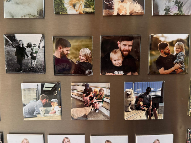 COLLECTION OF FAMILY PHOTO MAGNETS